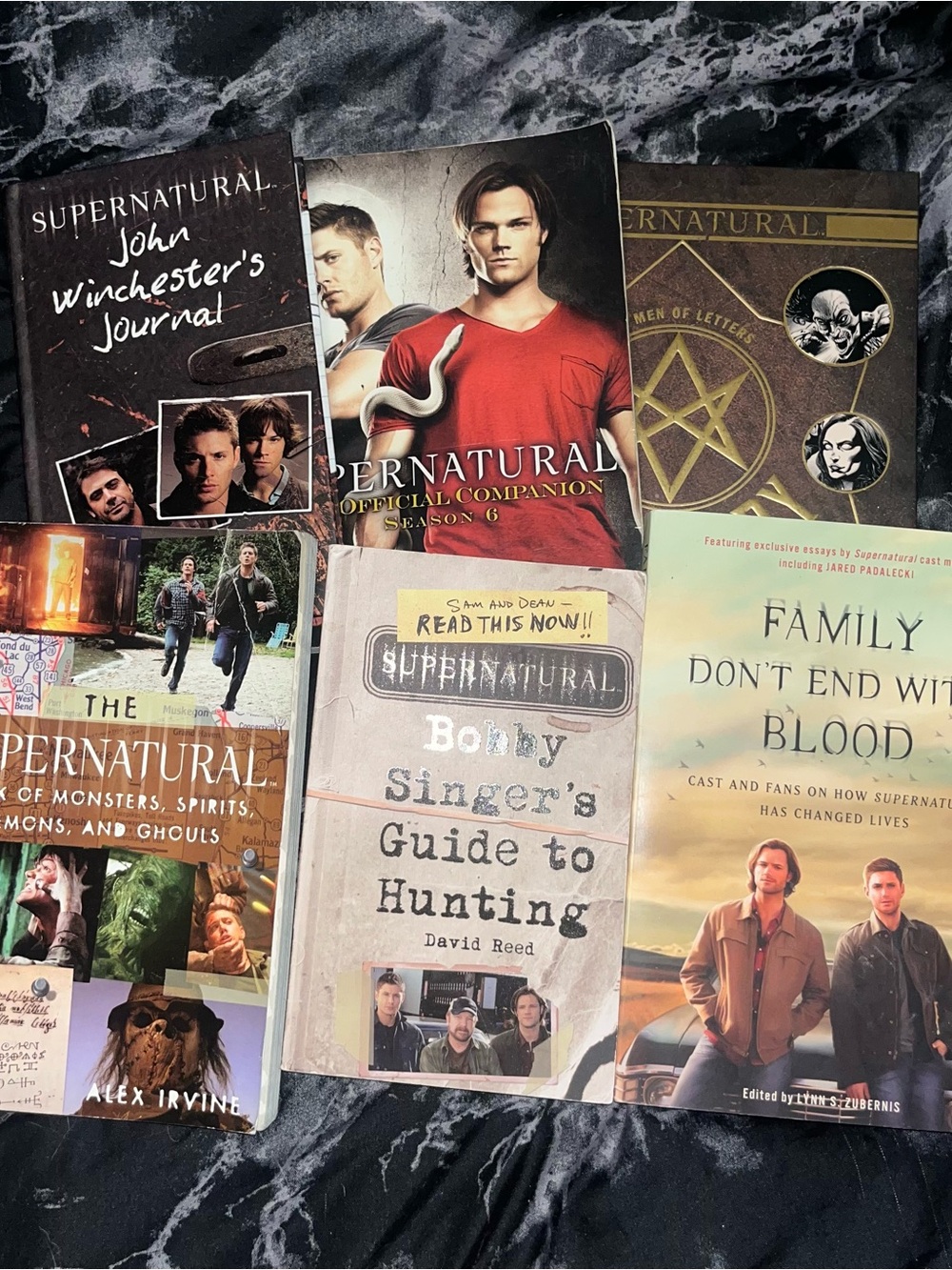 Lot of 6 Supernatural Book Bundle - Multiple Covers bestiary journal guide